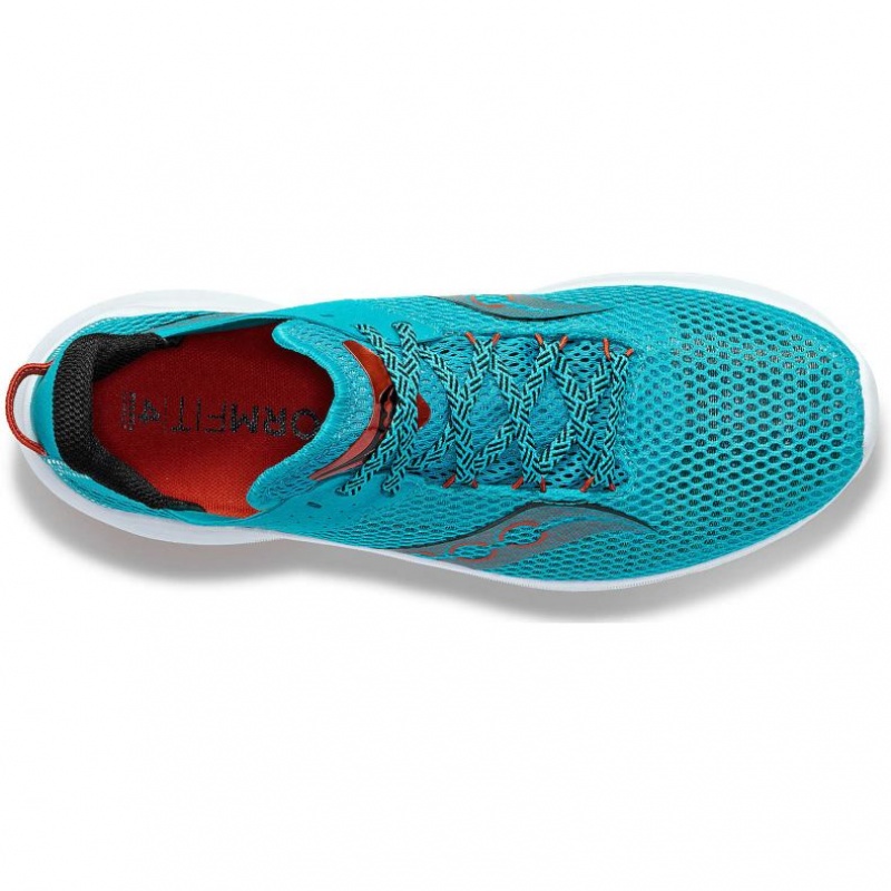 Turquoise Men's Saucony Kinvara 14 Running Shoes | SINGAPORE-ZUXQW