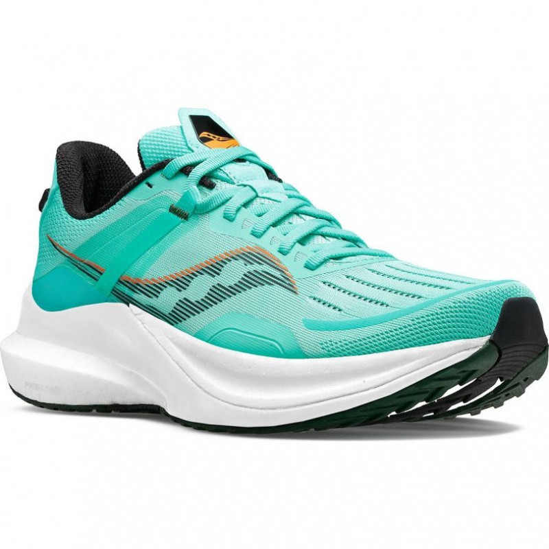 Turquoise Men's Saucony Tempus Running Shoes | SINGAPORE-MNCZJ