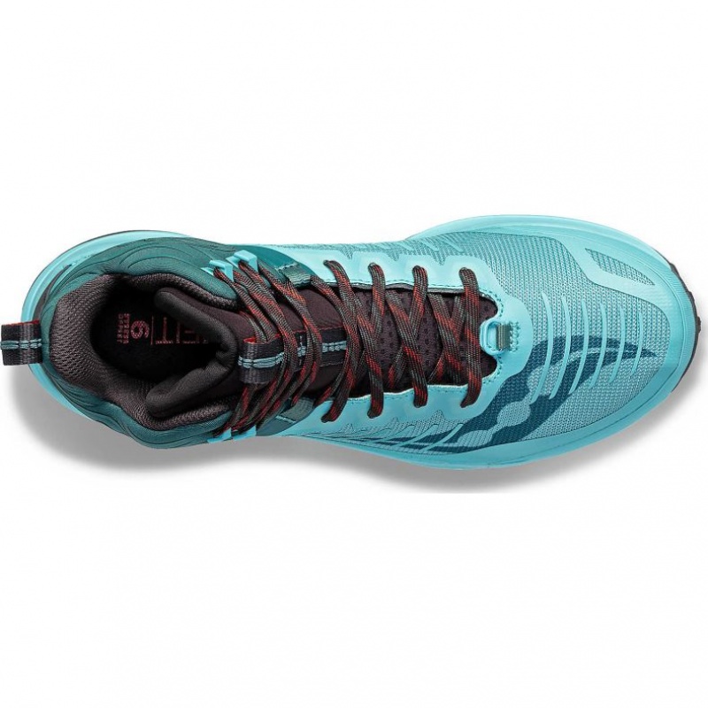 Turquoise Men's Saucony Ultra Ridge GTX Trail Running Shoes | SINGAPORE-KTFYN