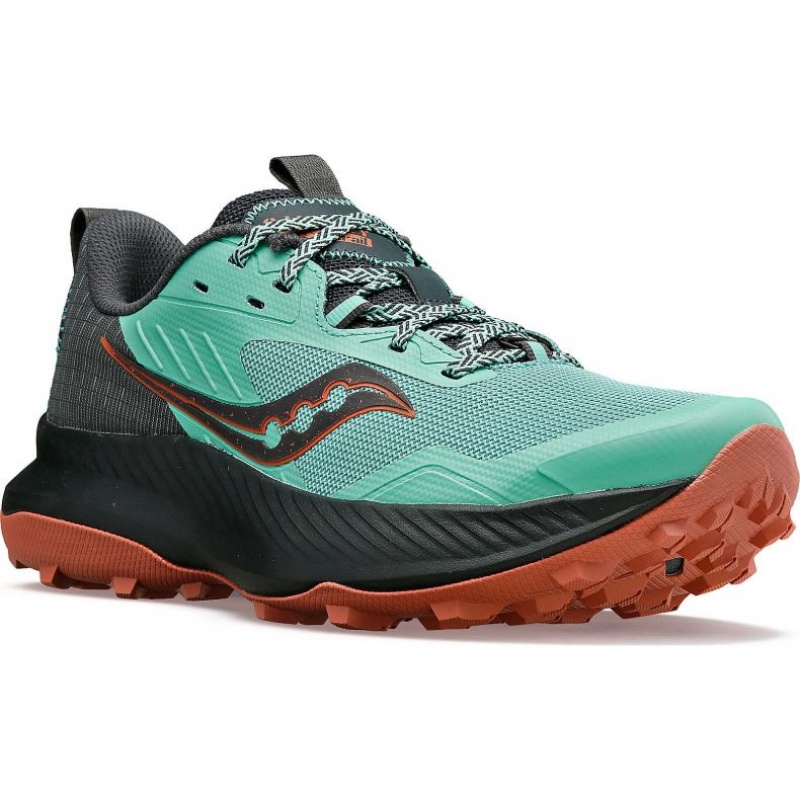 Turquoise Women's Saucony Blaze TR Trail Running Shoes | SG-KXEYN