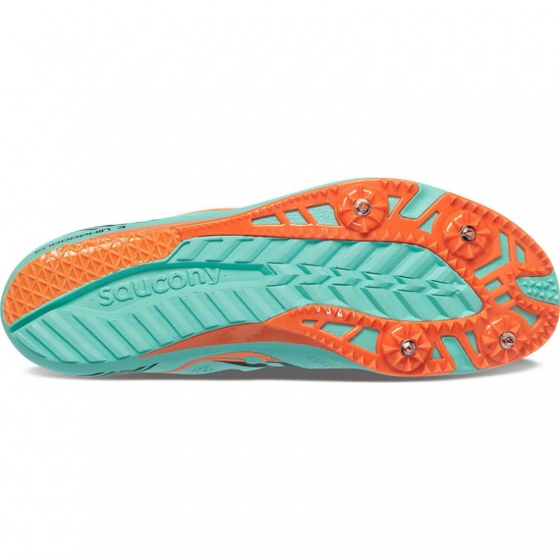 Turquoise Women's Saucony Endorphin 3 Spikes | SG-UYTDB