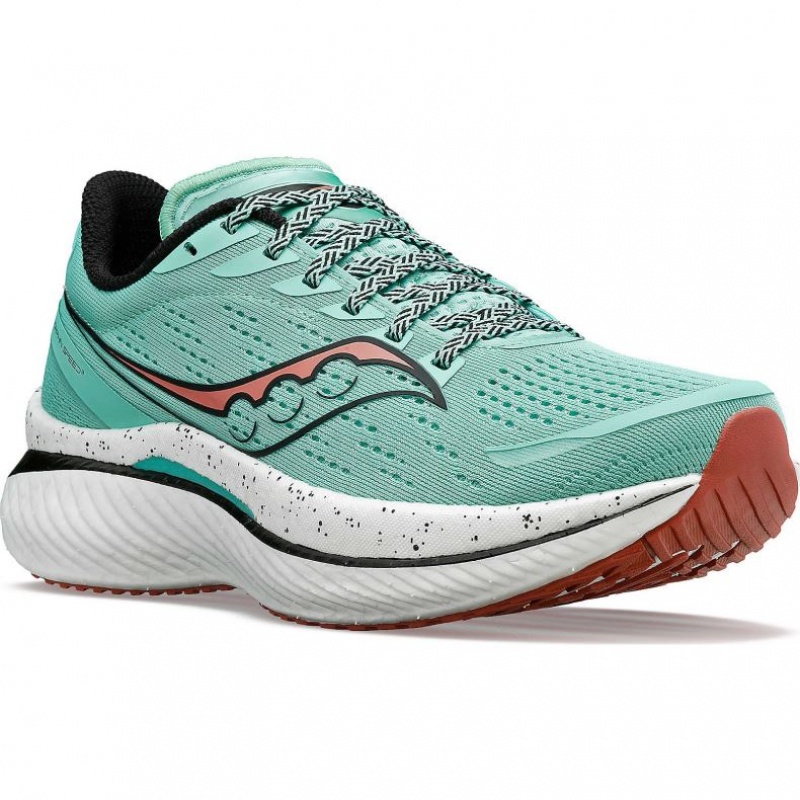 Turquoise Women's Saucony Endorphin Speed 3 Running Shoes | SINGAPORE-SHBQW