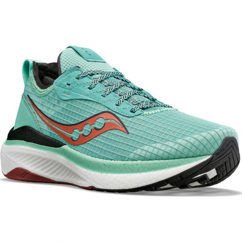 Turquoise Women's Saucony Freedom Crossport Running Shoes | SG-QHLIK