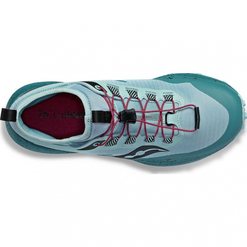 Turquoise Women's Saucony Peregrine 13 ST Trail Running Shoes | SINGAPORE-IQSKJ