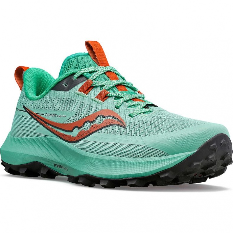 Turquoise Women's Saucony Peregrine 13 Trail Running Shoes | SINGAPORE-EQTBK