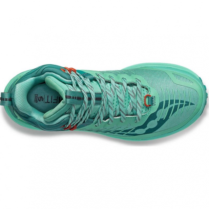 Turquoise Women's Saucony Ultra Ridge GTX Trail Running Shoes | SINGAPORE-KSPCO