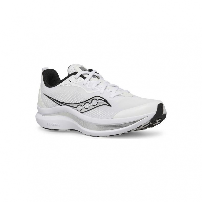 White Big Kids' Saucony Endorphin KDZ Sneakers | SINGAPORE-QVGRI