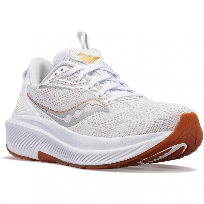 White Men's Saucony Echelon 9 Running Shoes | SINGAPORE-HSKWN