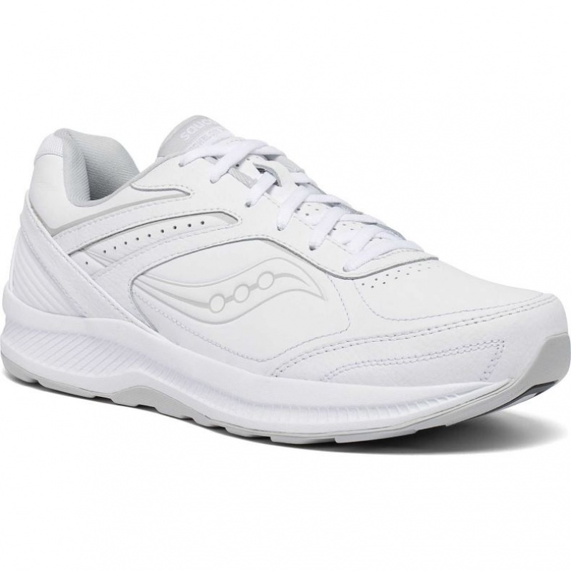 White Men's Saucony Echelon Walker 3 Extra Wide Running Shoes | SG-CEFTR