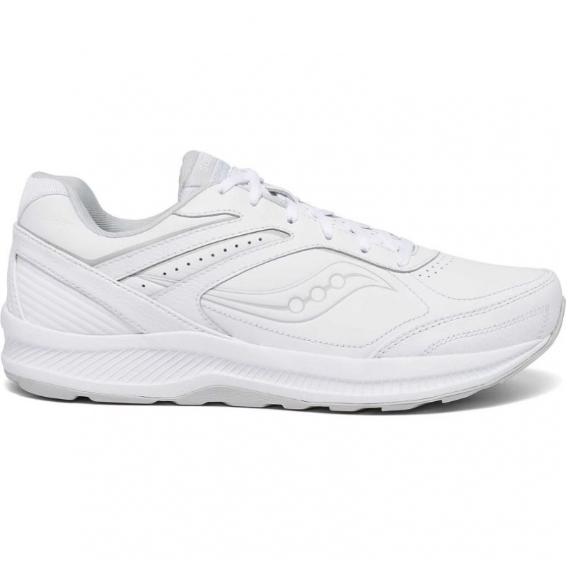 White Men\'s Saucony Echelon Walker 3 Extra Wide Running Shoes | SG-CEFTR