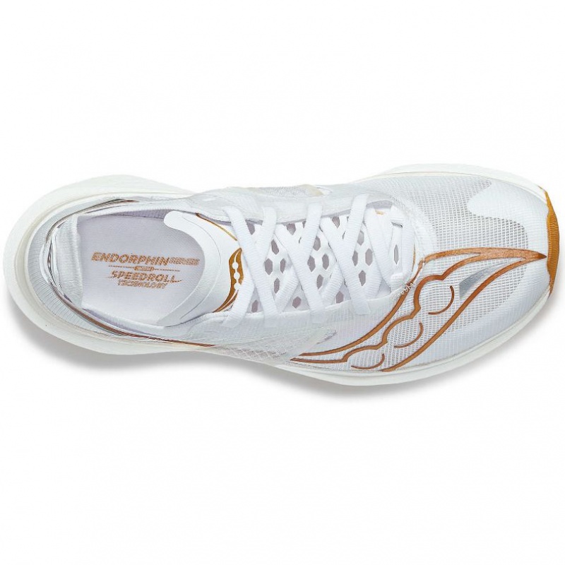 White Men's Saucony Endorphin Elite Running Shoes | SG-NEKMR