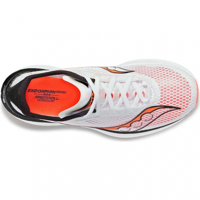 White Men's Saucony Endorphin Pro 3 Running Shoes | SG-QUPMH