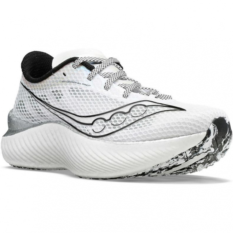 White Men's Saucony Endorphin Pro 3 Running Shoes | SINGAPORE-RUQZO