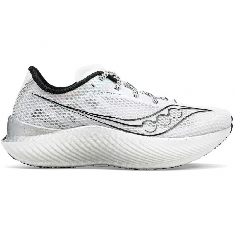 White Men\'s Saucony Endorphin Pro 3 Running Shoes | SINGAPORE-RUQZO