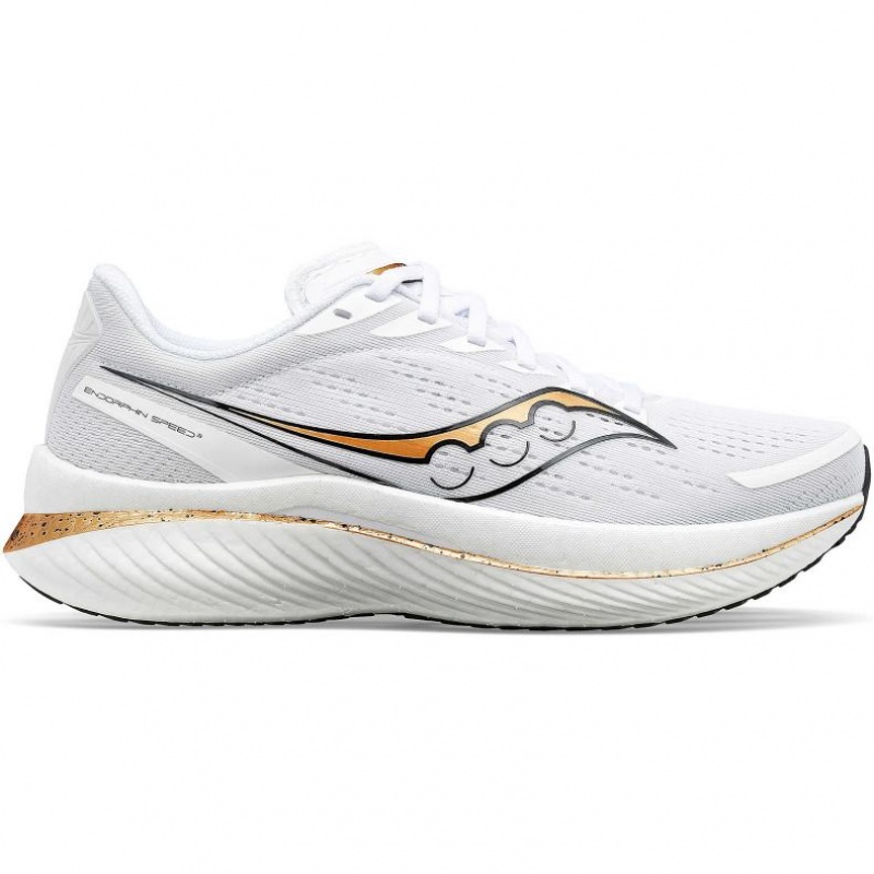 White Men\'s Saucony Endorphin Speed 3 Running Shoes | SINGAPORE-FTUAH