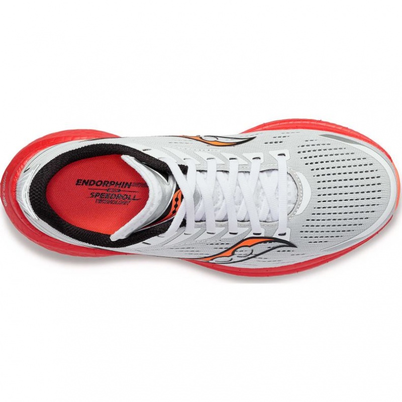 White Men's Saucony Endorphin Speed 3 Running Shoes | SG-WJLDR