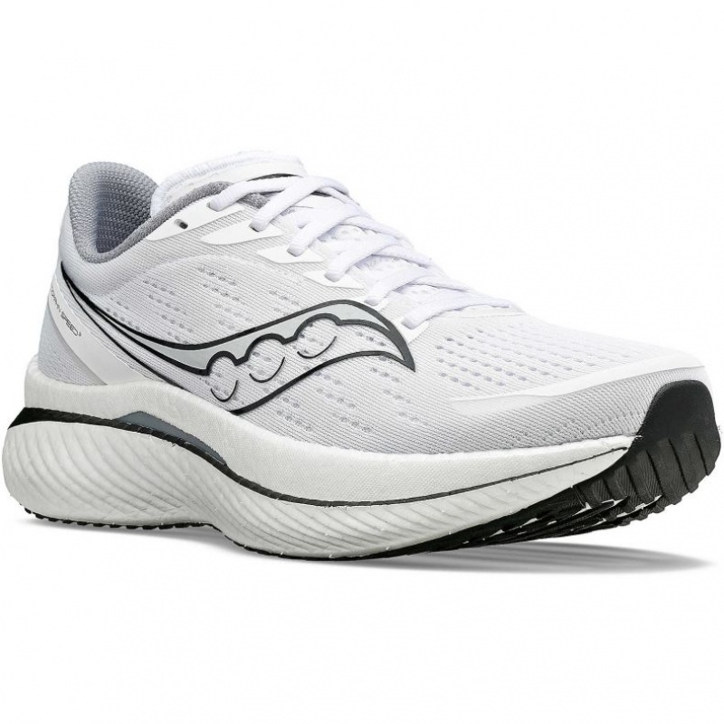 White Men's Saucony Endorphin Speed 3 Running Shoes | SINGAPORE-NWMSY