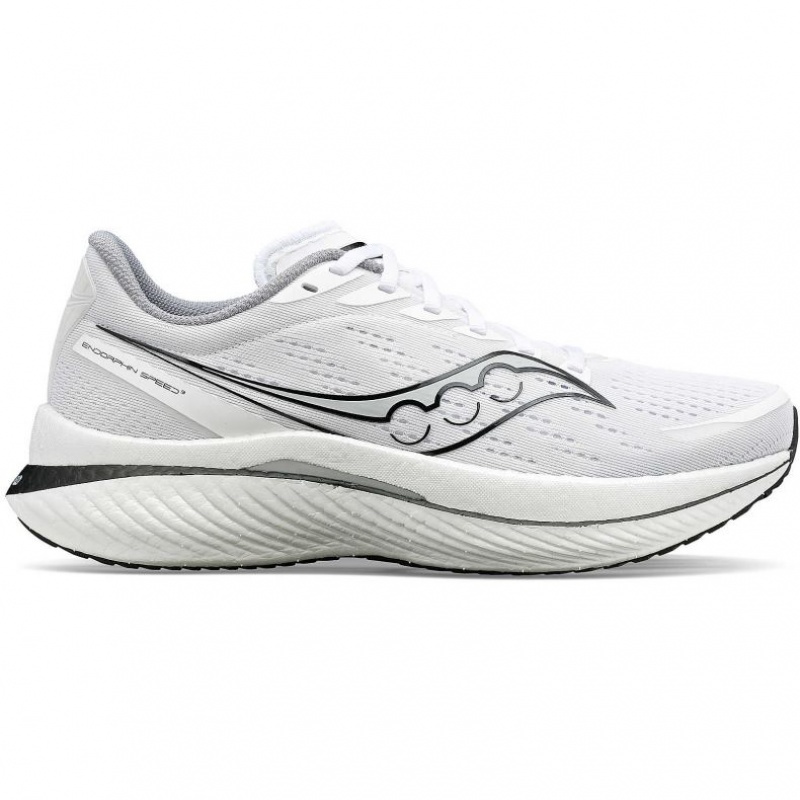 White Men\'s Saucony Endorphin Speed 3 Running Shoes | SINGAPORE-NWMSY