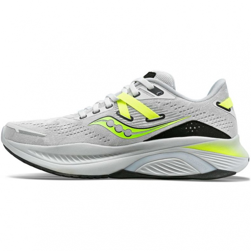 White Men's Saucony Guide 16 Running Shoes | SG-AJBFD