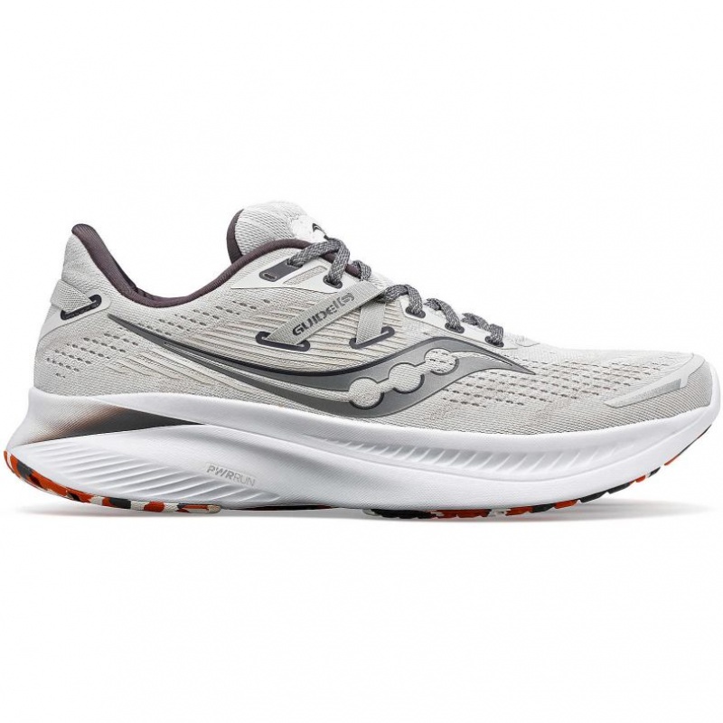 White Men\'s Saucony Guide 16 Running Shoes | SINGAPORE-MQETY