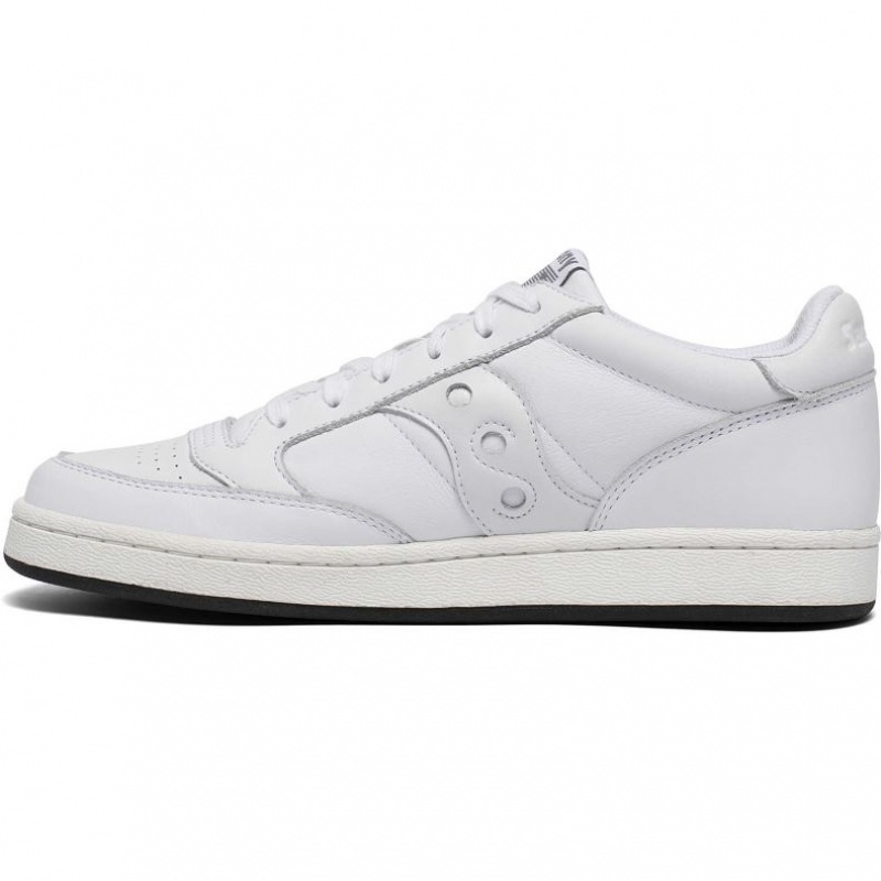 White Men's Saucony Jazz Court Sneakers | SINGAPORE-QJFNC