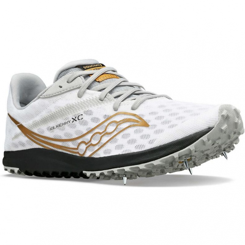 White Men's Saucony Kilkenny XC9 Spikes | SG-NLEDB