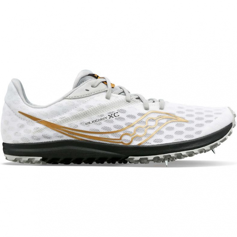 White Men\'s Saucony Kilkenny XC9 Spikes | SG-NLEDB