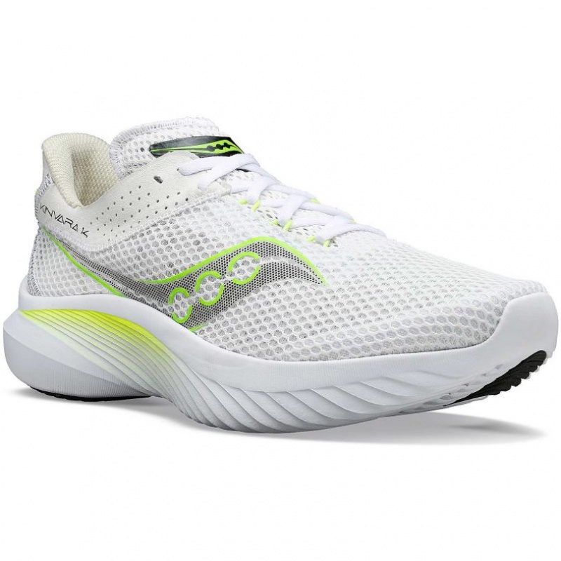 White Men's Saucony Kinvara 14 Running Shoes | SG-EPAUB