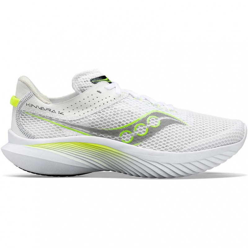 White Men\'s Saucony Kinvara 14 Running Shoes | SG-EPAUB