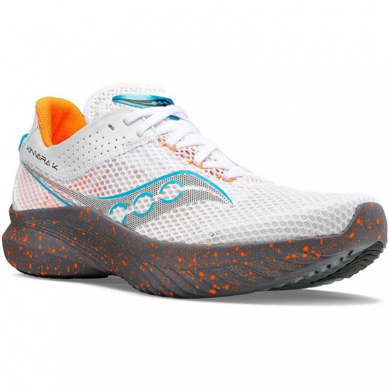 White Men's Saucony Kinvara 14 Running Shoes | SINGAPORE-XIZSK