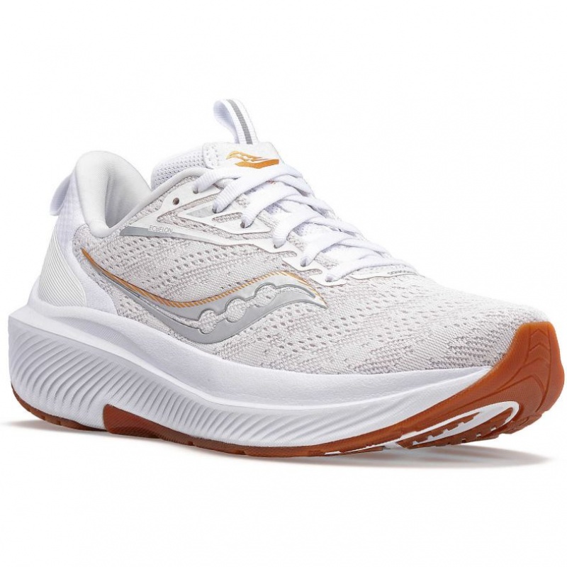 White Women's Saucony Echelon 9 Running Shoes | SINGAPORE-KPFDN