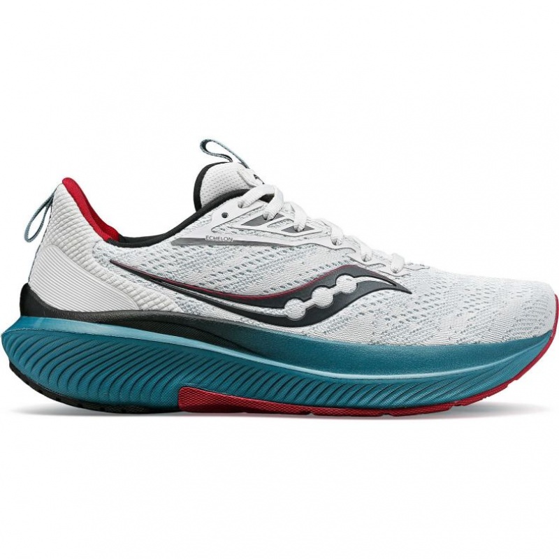 White Women\'s Saucony Echelon 9 Running Shoes | SINGAPORE-YQEWG