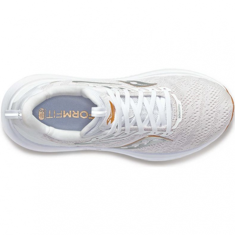 White Women's Saucony Echelon 9 Wide Running Shoes | SINGAPORE-LMDKC