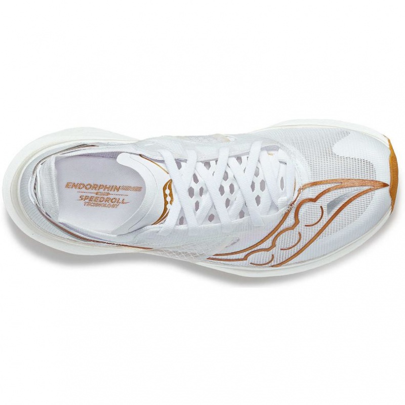 White Women's Saucony Endorphin Elite Running Shoes | SINGAPORE-QOKIV