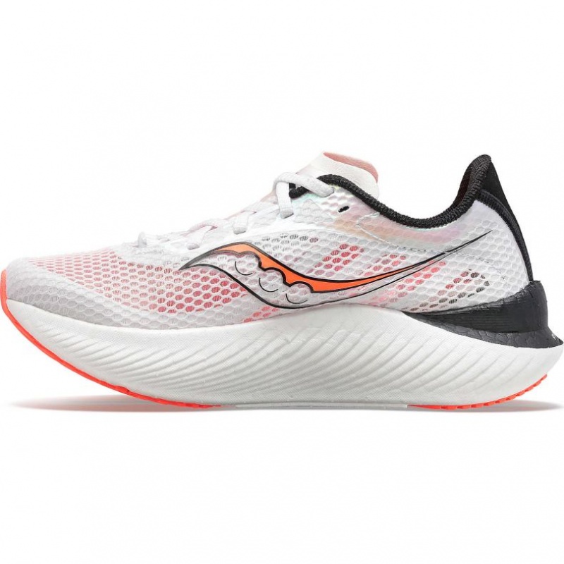 White Women's Saucony Endorphin Pro 3 Running Shoes | SINGAPORE-LZCXB