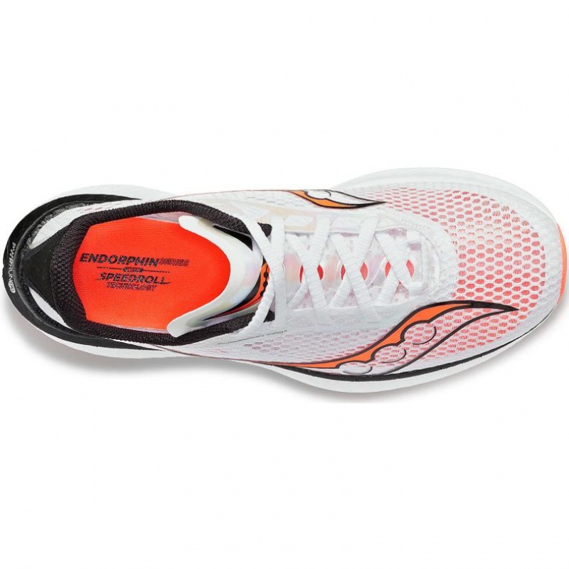 White Women's Saucony Endorphin Pro 3 Running Shoes | SINGAPORE-LZCXB