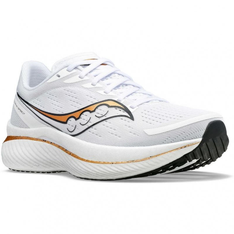 White Women's Saucony Endorphin Speed 3 Running Shoes | SG-FDOXV