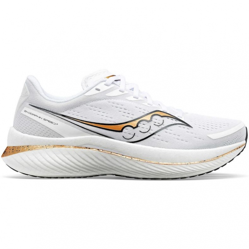 White Women\'s Saucony Endorphin Speed 3 Running Shoes | SG-FDOXV