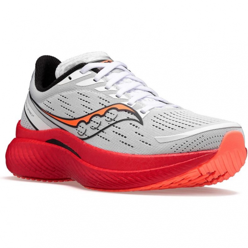 White Women's Saucony Endorphin Speed 3 Running Shoes | SINGAPORE-LJMUS