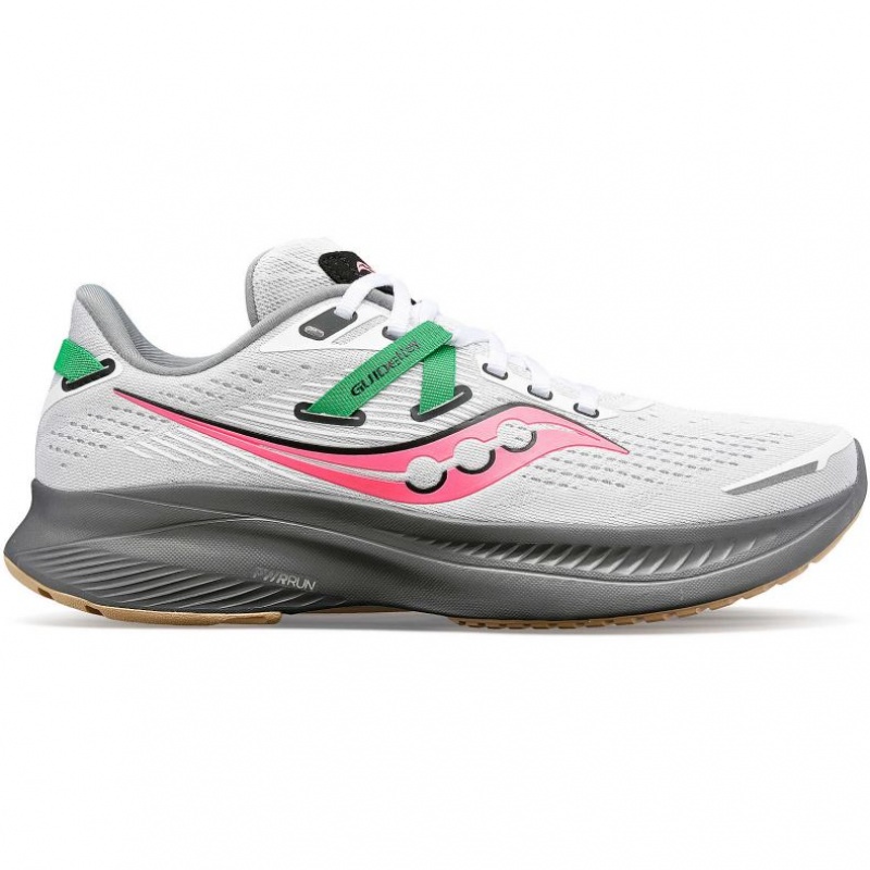 White Women\'s Saucony Guide 16 Running Shoes | SG-VLDZF