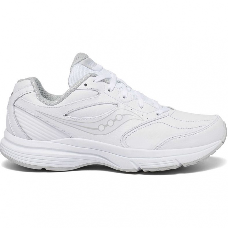 White Women\'s Saucony Integrity Walker 3 Wide Running Shoes | SINGAPORE-PGRED