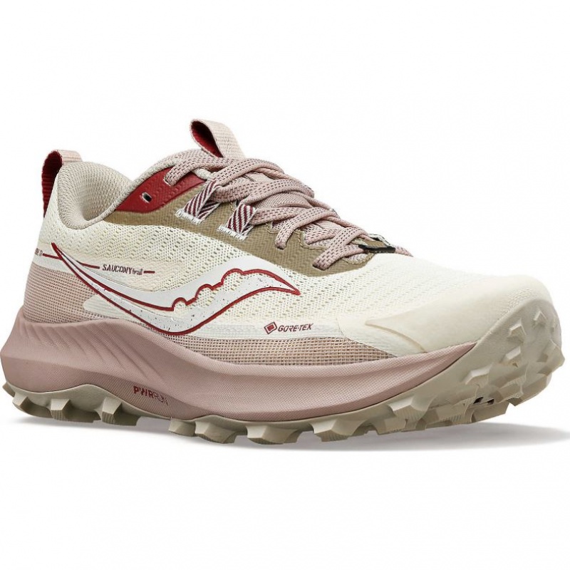 White Women's Saucony Peregrine 13 GTX Trail Running Shoes | SG-LJPDN