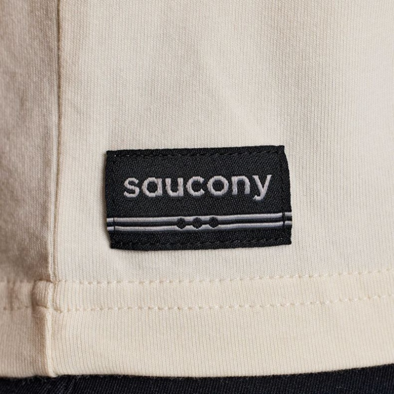 White Women's Saucony Recovery Boxy T-Shirt | SG-YXKAP