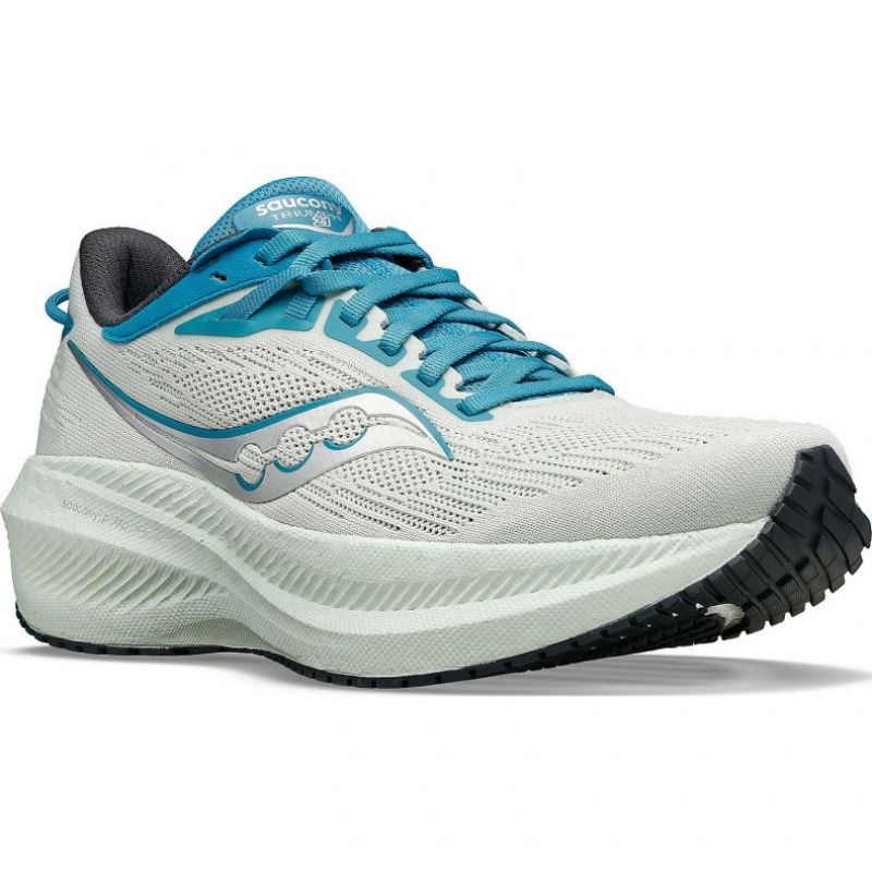 White Women's Saucony Triumph 21 Running Shoes | SG-SPJUM