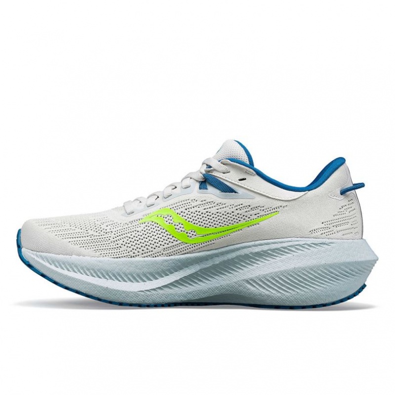 White Women's Saucony Triumph 21 Running Shoes | SG-JNUAP