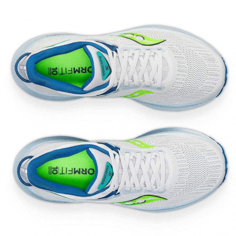 White Women's Saucony Triumph 21 Running Shoes | SG-JNUAP