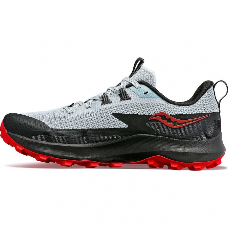 White / Black Men's Saucony Peregrine 13 Trail Running Shoes | SG-TODYI