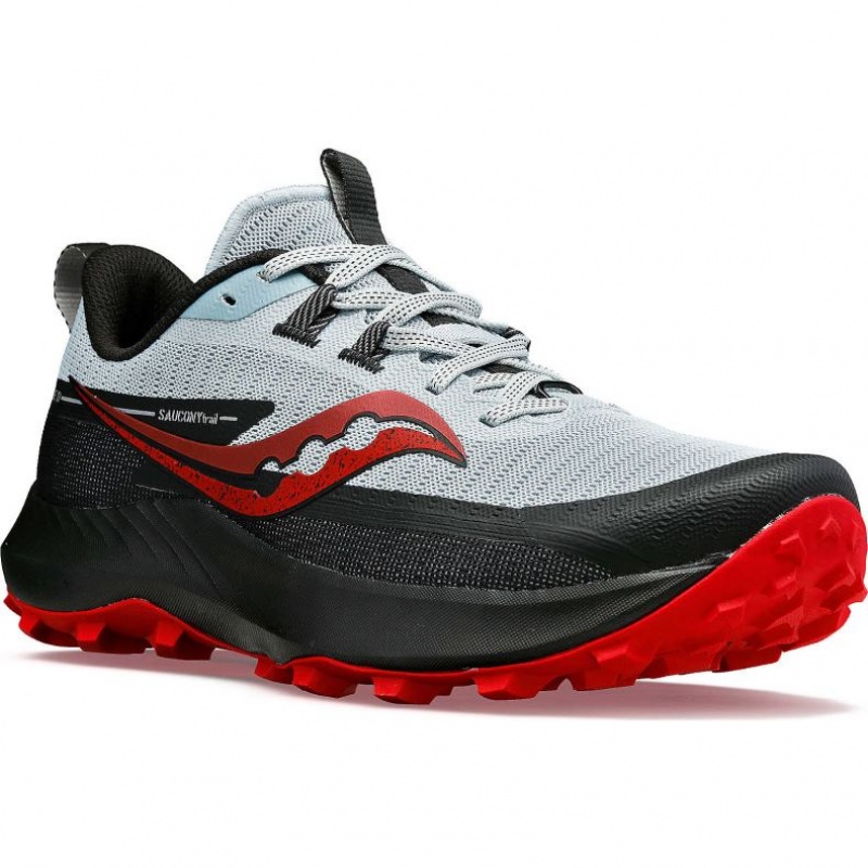 White / Black Men's Saucony Peregrine 13 Trail Running Shoes | SG-TODYI