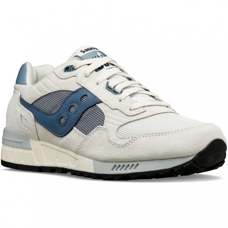 White / Blue Men's Saucony Shadow 5000 Sneakers | SG-UQXBO