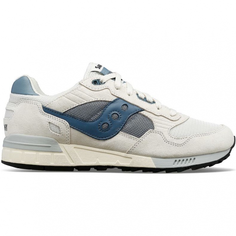 White / Blue Men\'s Saucony Shadow 5000 Sneakers | SG-UQXBO